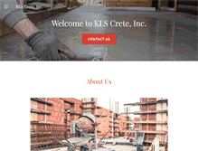 Tablet Screenshot of klscrete.com